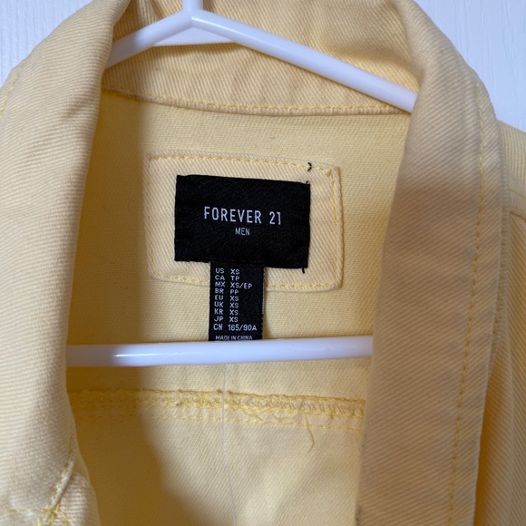 Forever 21 Yellow Ripped Jean Jacket - Picture 3 of 3